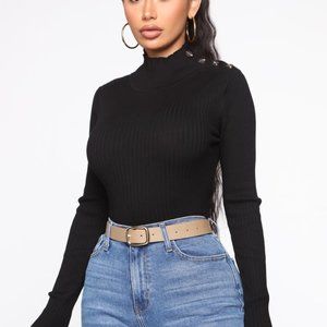NWOT Black Sweater Top